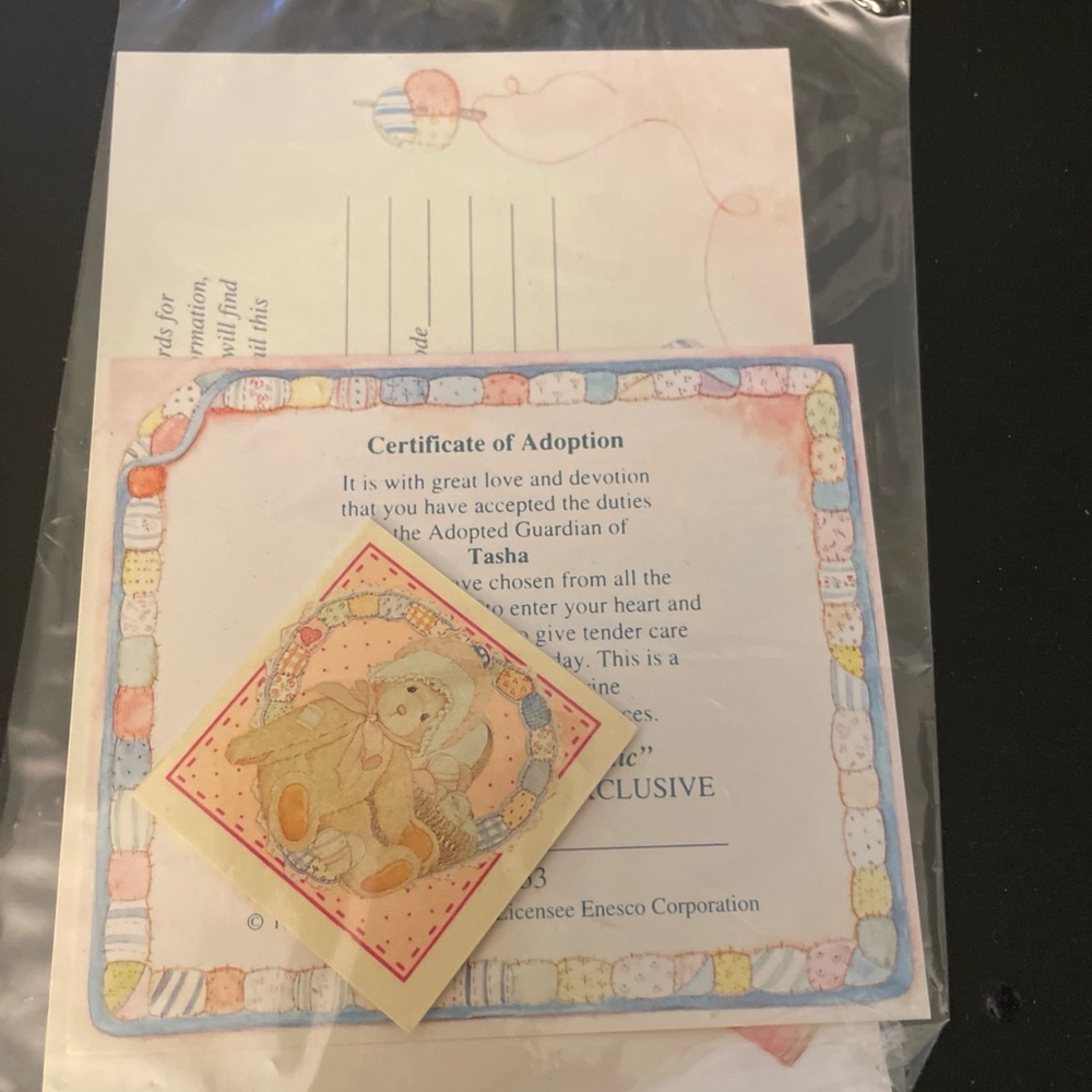 Cherished Teddies TASHA In Grandmother's Attic Adoption Center Exclusive 156353 - Picture 4 of 6
